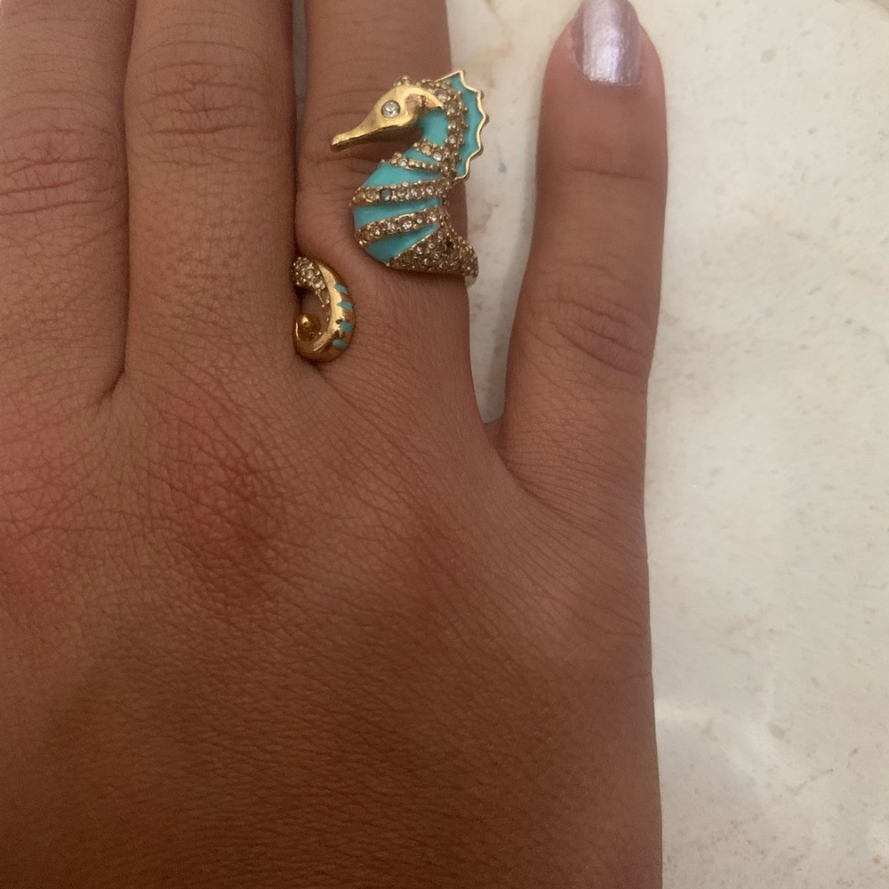KAte spade seahorse ring